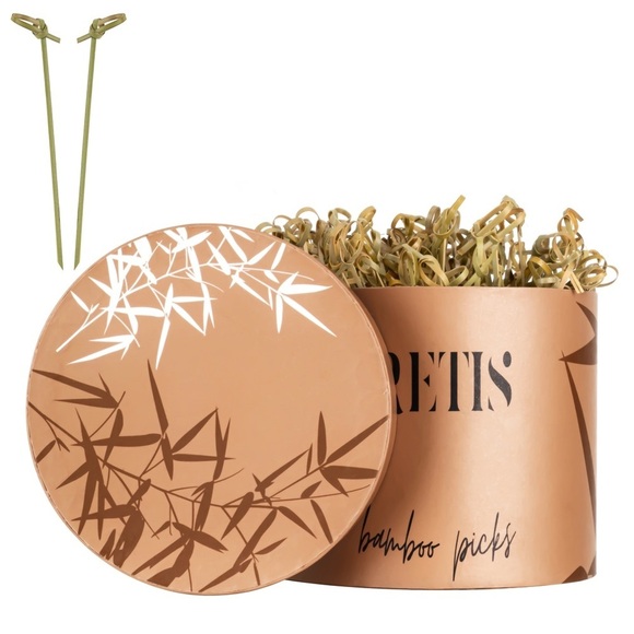 Bamboo picks, toothpicks for appetizers, skewers picks for barbecue, dining - Picture 1 of 8